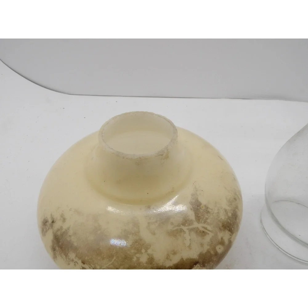 2 Small Glass Oil or Electric Lamp Shades